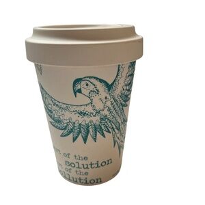 Milly Green Planet Happy Desigbs Travel Mug 2020 Biodegradable Bamboo Parrots